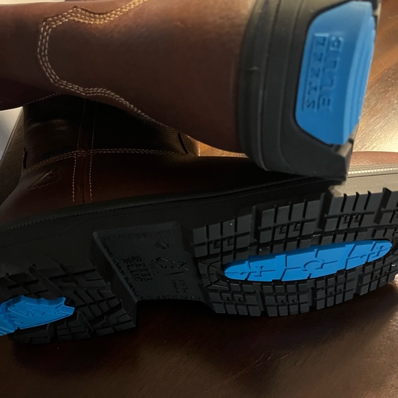 NWT Steel Blue Men's Blue Heeler Steel Toe WP Western Work Boot - Picture 5 of 6